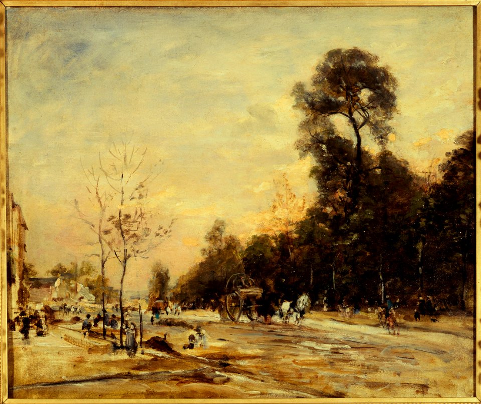 Henri Michel-Lévy - La route de la Révolte, le soir - P2721 - Musée Carnavalet