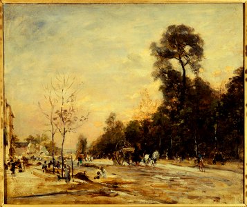 Henri Michel-Lévy - La route de la Révolte, le soir - P2721 - Musée Carnavalet