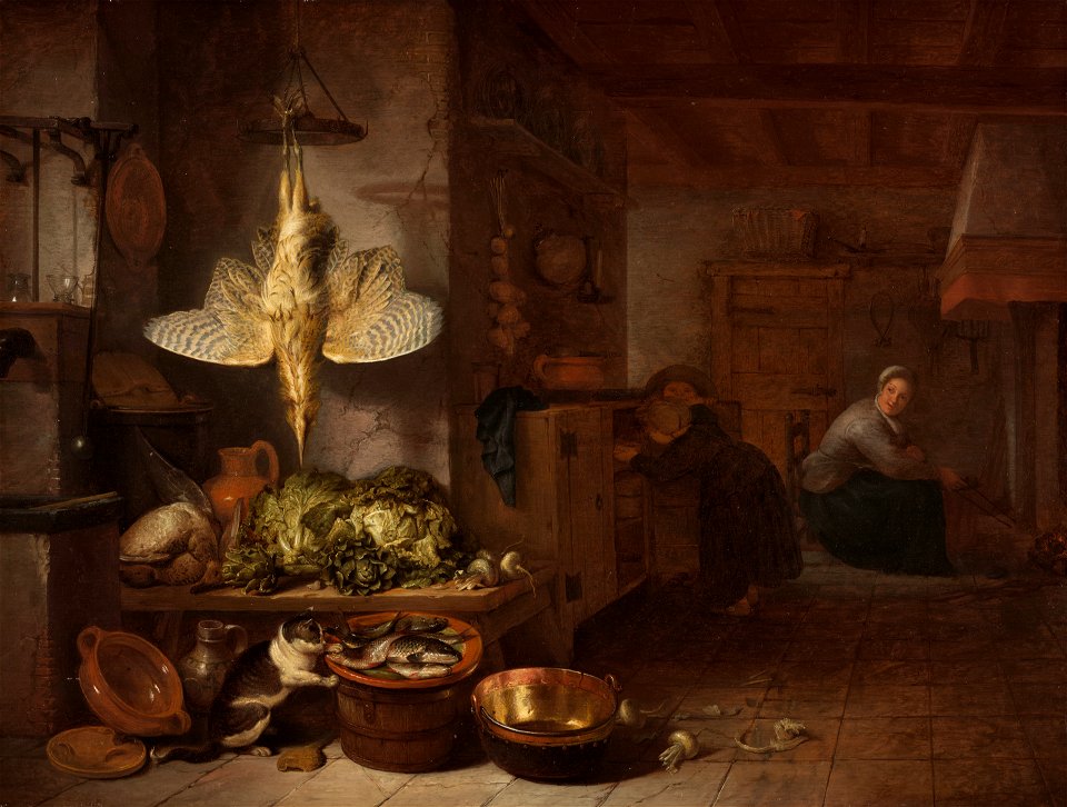 Hendrik Martensz. Sorgh - A Kitchen - ILE1993.14.1 - Yale University Art Gallery