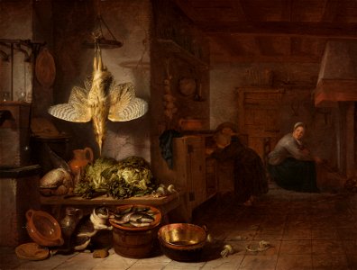 Hendrik Martensz. Sorgh - A Kitchen - ILE1993.14.1 - Yale University Art Gallery