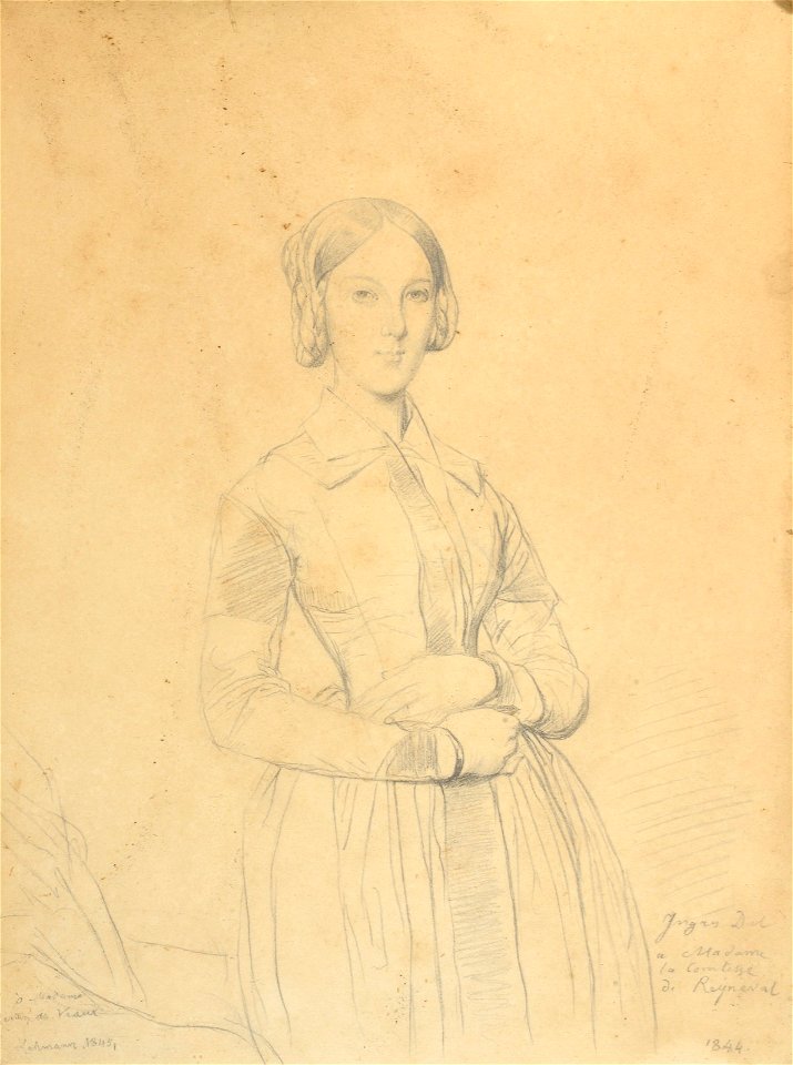 Henri Lehmann - Portrait de la comtesse Alphonse Gérard de Rayneval (Louise Sophie Bertin de Veaux)