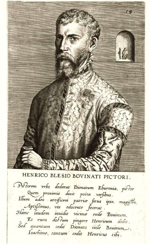 Henri Met de Bles by Jan Wierix (attr.), 1572