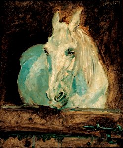 Henri Toulouse-Lautrec - The White Horse Gazelle, 1881 - Google Art Project. Free illustration for personal and commercial use.