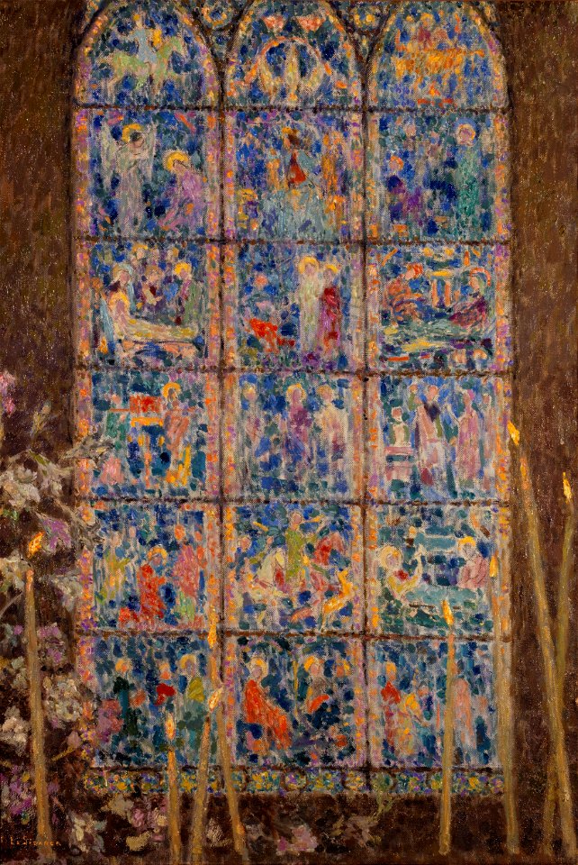Henri Le Sidaner - Le vitrail, Chartres - PPP3734 - Musée des Beaux-Arts de la ville de Paris