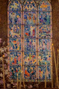 Henri Le Sidaner - Le vitrail, Chartres - PPP3734 - Musée des Beaux-Arts de la ville de Paris