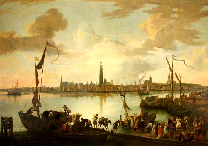 Hendrik van Minderhout (1632-1696) - Antwerp from across the Scheldt - 453742 - National Trust
