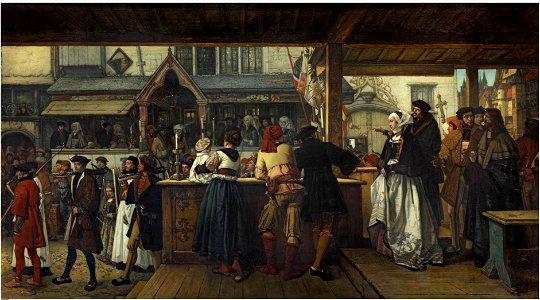 Henri Leys - Albrecht Dürer visiting Antwerp in 1520