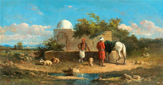 Henri van Wijk Beduinen in der Oase
