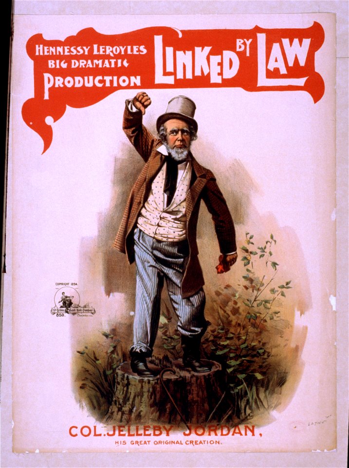 Hennessy Leroyles big dramatic production, Linked by law LCCN2014636106