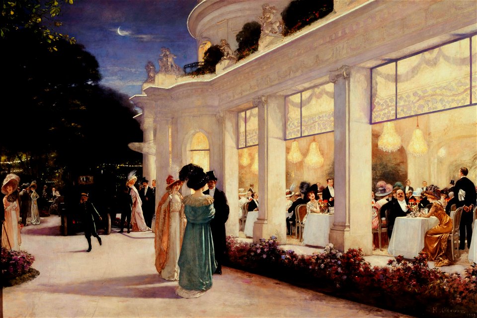 Henri Alexandre Gervex - Une soirée au Pré Catelan - 1909