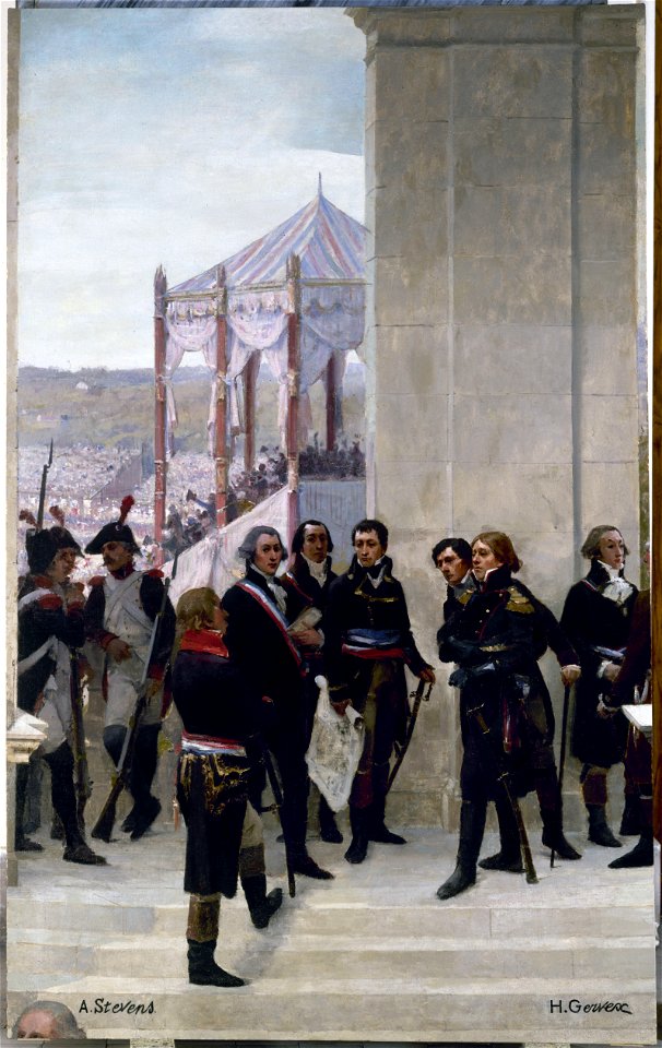 Henri Gervex - Le Panorama du siècle , Fête de la Fédération 1790 - La Convention 1792 - PDUT1563 - Musée des Beaux-Arts de la ville de Paris