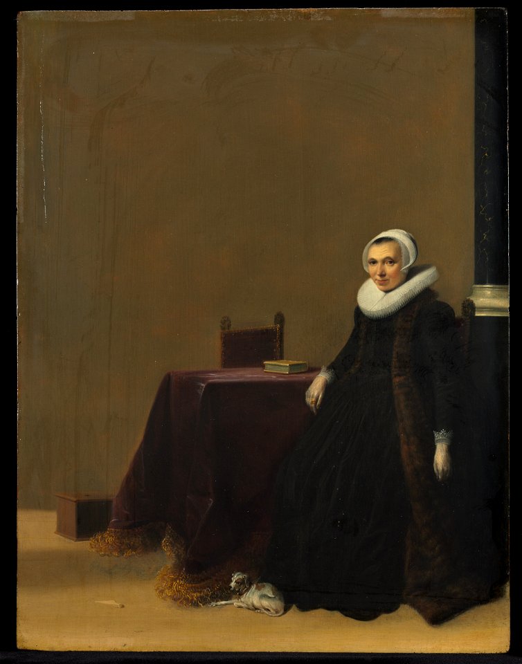 Hendrik Gerritsz. Pot - Portrait of a Woman with a Dog - 2011.47 - Cleveland Museum of Art