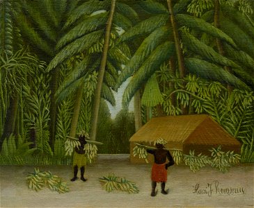 Henri Rousseau - Banana Harvest - 2014.60.2 - Yale University Art Gallery. Free illustration for personal and commercial use.