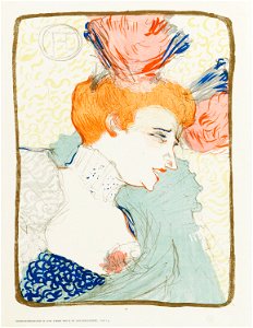 Henri de Toulouse-Lautrec Mademoiselle Marcelle Lender en buste 1895
