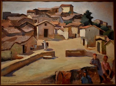 Henri Clamens - Place de village kabyle