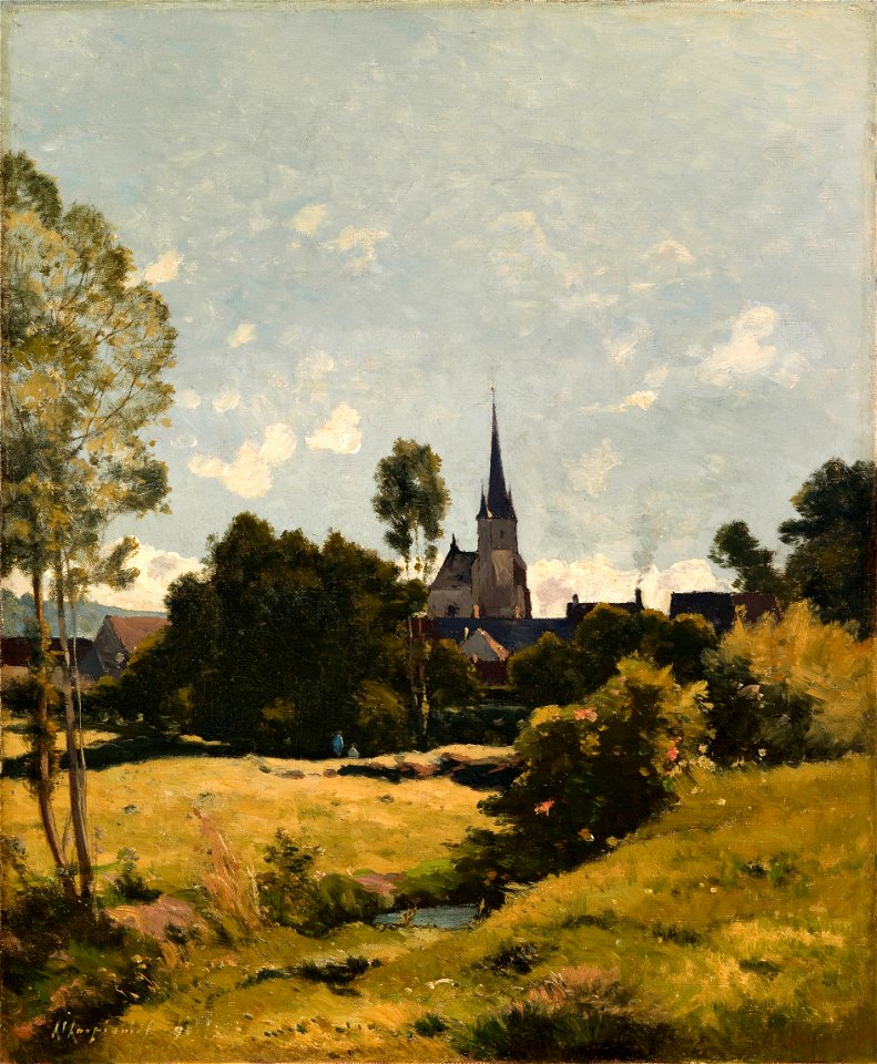 Henri-Joseph Harpignies - The Village Church - 293-1925 - Saint Louis Art Museum