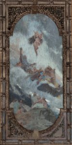 Henri Bonis - Esquisse pour le plafond du salon d'entrée Nord de l'Hôtel de Ville de Paris , la Nature inspiratrice et éducatrice - PPP3885 - Musée des Beaux-Arts de la ville de Paris