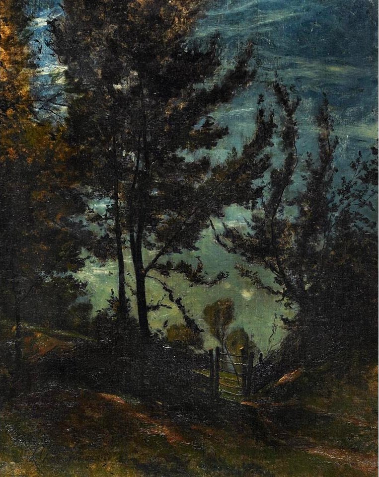 Henri Joseph Harpignies - Chemin à travers bois