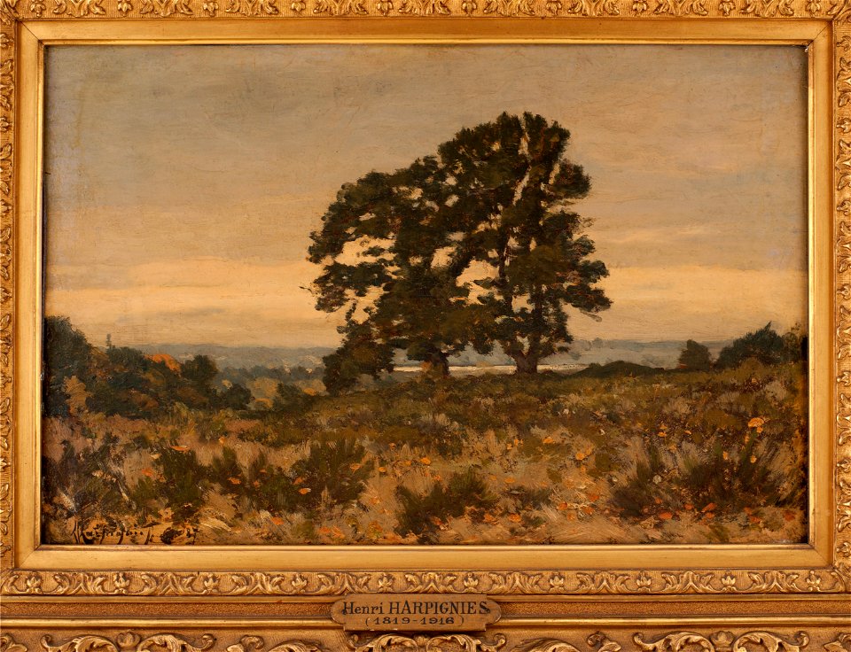 Henri Joseph Harpignies - Deux arbres en lisière de forêt - PPP611 - Musée des Beaux-Arts de la ville de Paris