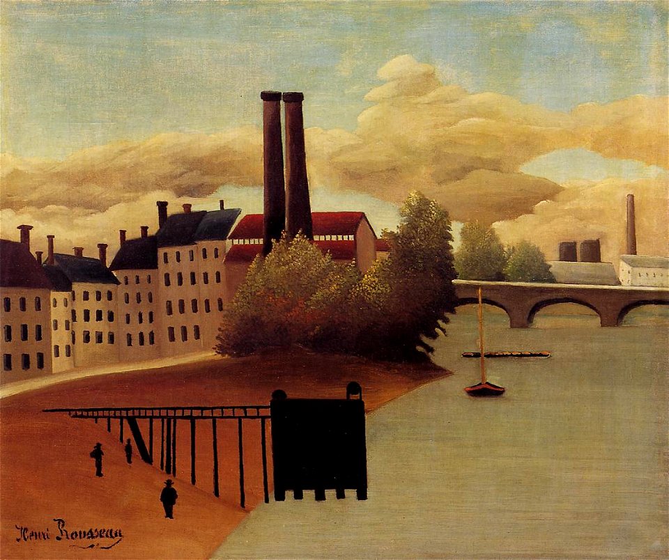 Henri Rousseau - View of the Outskirts of Paris