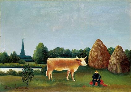 Henri Rousseau - Scene in Bagneux on the Outskirts of Paris - Google Art Project. Free illustration for personal and commercial use.