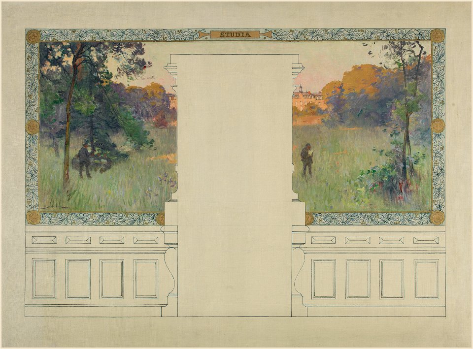 Henri Gaston Darien - Esquisse pour la salle des fêtes de la mairie de Vanves , Studia - PPP3939 - Musée des Beaux-Arts de la ville de Paris