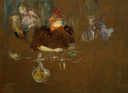 Henri de Toulouse-Lautrec - At the Table of Monsieur and Madame Natanson - Google Art Project