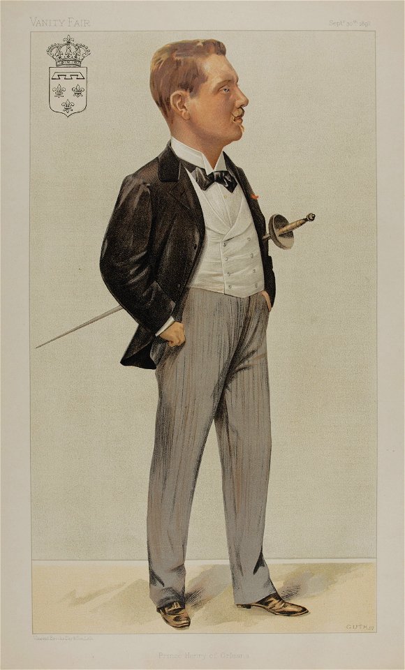 Prince Henry of Orleans Vanity Fair 30 September 1897