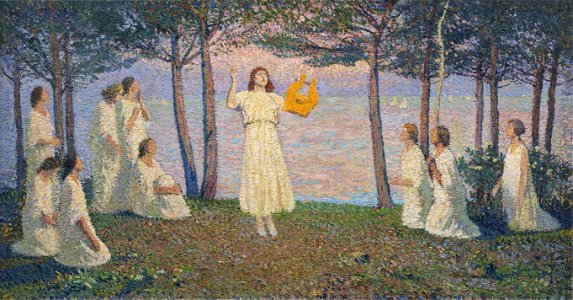 Henri Martin - Poetesses on a Lake Shore
