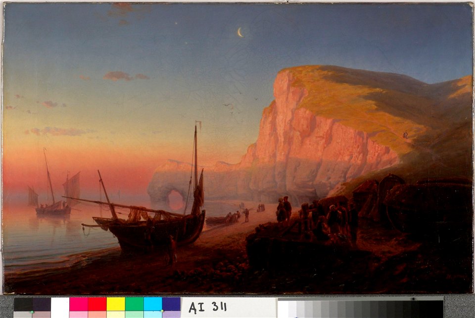Henri Charles Stock - Kalastajien paluu - A I 311 - Finnish National Gallery