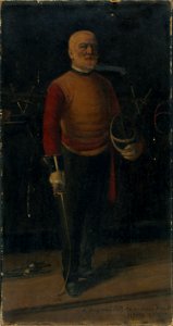 Henri Petit - Autoportrait en maître d'armes - P1221 - Musée Carnavalet