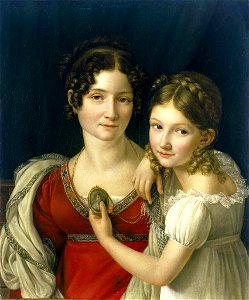 Henri-François Riesener - Mother and Her Daughter - WGA19477. Free illustration for personal and commercial use.