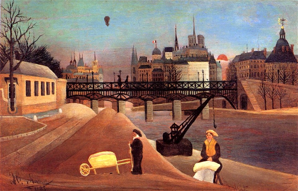 Henri Rousseau - Ile Saint-Louis and Notre-Dame de Paris