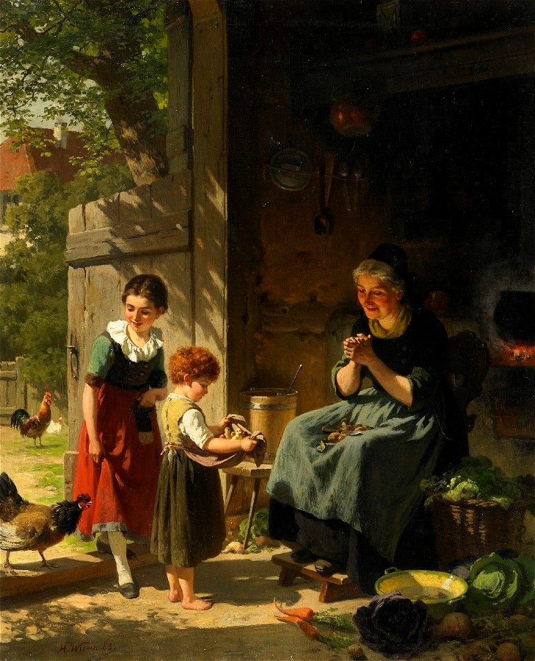 Hermann Werner Die Hühnerküken 1883