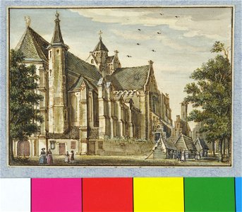 HUA-37292-Gezicht op de Mariakerk te Utrecht uit het noordoosten