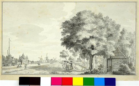 HUA-35428-Gezicht op de Jutfaseweg langs de Vaartsche Rijn te Utrecht met links het huis Rotsoord