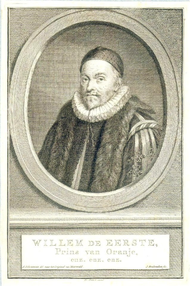 HUA-39113-Portret van Willem I van Oranje geboren 1533 Prins van Oranje Nassau stadhouder van Utrecht 1556 1567 en 1574 1584 overleden 1584 Borstbeeld links in 