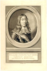 HUA-38916-Portret van Willem Joseph van Gent geboren 1626 luitenant admiraal van Holland en West Friesland kanunnik van de Dom begraven in de Domkerk te Utrecht