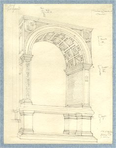 HUA-39892-Afbeelding van de graftombe van bisschop George van Egmond in het koor van de Domkerk te Utrecht
