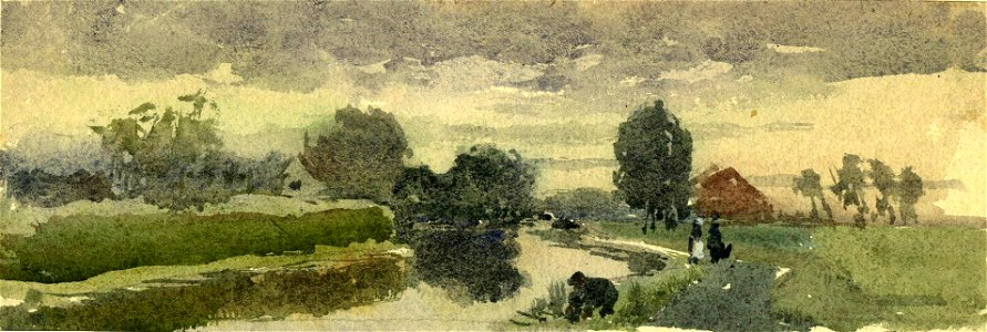 HUA-39438-Gezicht op het landschap rond het Zwarte Water buiten de stad Utrecht