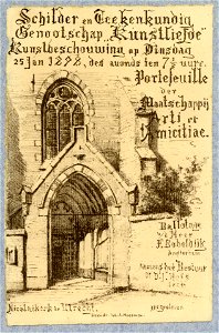 HUA-37478-Afbeelding van het zuidportaal van de Nicolaikerk te Utrecht