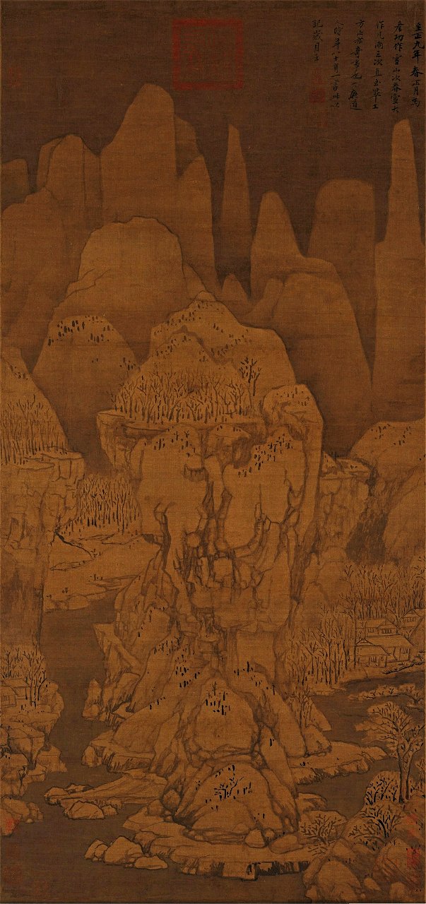 Huang Gongwang. Nine Picks After Snow. 116,4 x54,8 cm. Palace Museum, Beijing