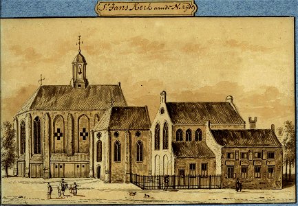 HUA-37208-Gezicht op de Janskerk aan het Janskerkhof te Utrecht uit het noorden