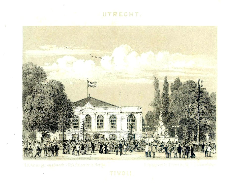 HUA-38224-Gezicht op de voorgevel van de concertzaal Tivoli in park Tivoli aan de Kruisstraat te Utrecht
