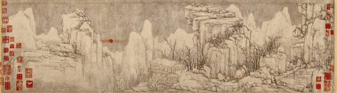 Huang Gongwang. Clearing After Sudden Snow. ca. 1340. 104,6 cm long.Palace Museum, Beijing
