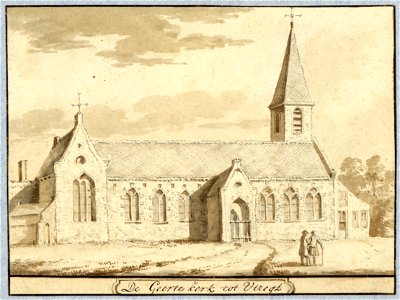 HUA-37503-Gezicht op de Geertekerk aan het Geertekerkhof te Utrecht uit het noordoosten