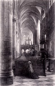 HUA-404525-Interieur van de St Catharinakerk Lange Nieuwstraat 36 te Utrecht het schip en het koor gezien naar het oosten