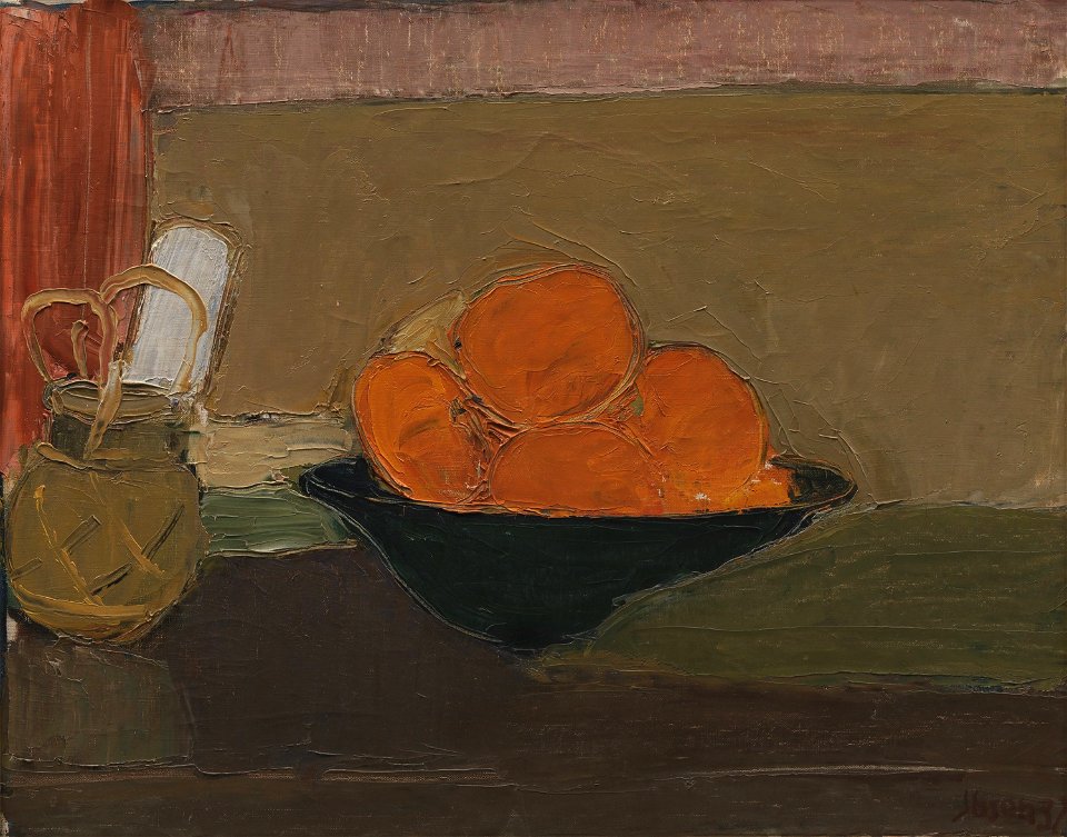 Immanuel Ibsen - Opstilling med appelsiner - 1937 - KMS6597 - Statens Museum for Kunst