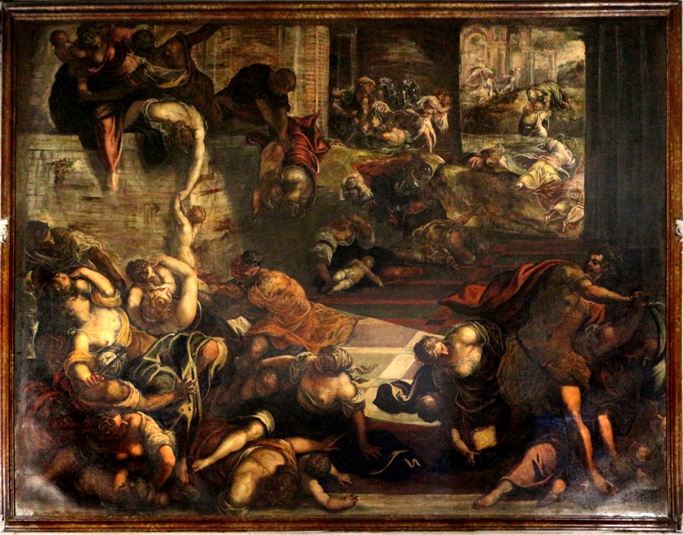 Jacopo tintorettto, strage degli innocenti, 1583-87