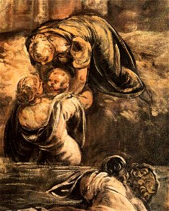 Jacopo Tintoretto - The Massacre of the Innocents (detail) - WGA22594. Free illustration for personal and commercial use.